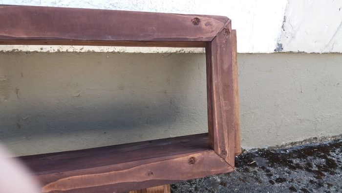 NEW Rustic Cubby Box Floating Shelf