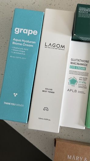 Left over Korean skincare new