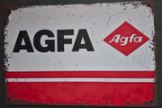 Vintage Style  Metal Sign, AGFA film/camera advertisement.