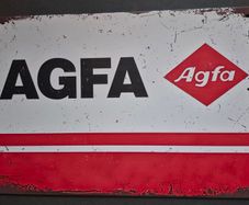 Vintage Style  Metal Sign, AGFA film/camera advertisement.