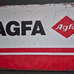 Vintage Style  Metal Sign, AGFA film/camera advertisement.