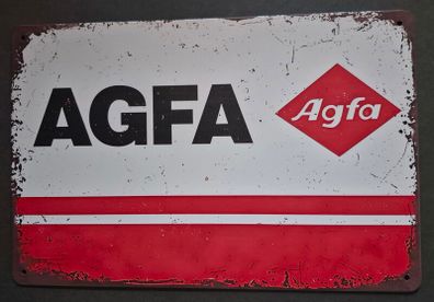 Vintage Style  Metal Sign, AGFA film/camera advertisement.
