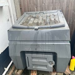 Charcoal box with charcoal