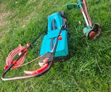 lawnmower electric and strimmer