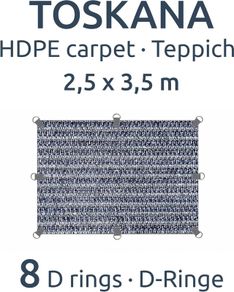 Awning Carpet, Tent Carpet, robust Carpet  250 x 350 cm ground rug