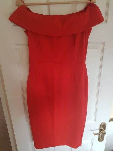 Off shoulder orange Zara Dress