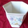Antique 3 Pc Large Porcelain Vases With Floral Design By Royal Norfolk Staffordshire England Image 4