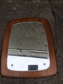 Stunning large mid-century Mirror on wood