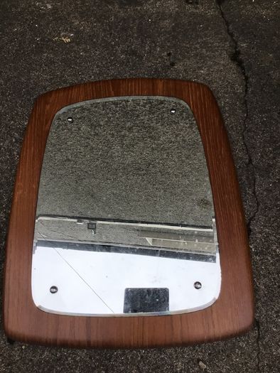 Stunning large mid-century Mirror on wood
