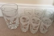 Vintage Italian Covetro Pitcher and glass set