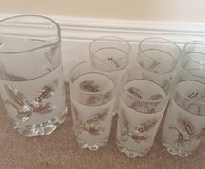 Vintage Italian Covetro Pitcher and glass set