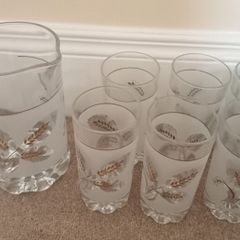 Vintage Italian Covetro Pitcher and glass set
