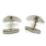 Vintage silver cuff links and tie clip set Image 4