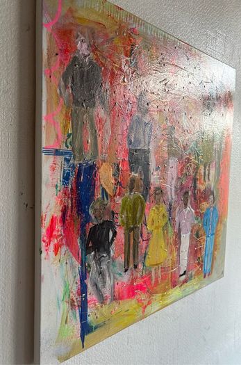 Original Abstract Painting Dublin Figurative Art Production Company Film TV