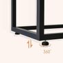 120 cm long bench for dining room, kitchen bench, industrial shoe bench, bed bench, entryway bench, for dining room, entrance area, bedroom, rustic brown and black Image 8