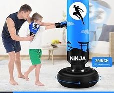 Punching Bag for Kids, Kids Boxing Set with Boxing Gloves 66" Large Inflatable Punching Bag,Gifts for Boys & Girls Age 3-12 for Practicing Karate, Taekwondo