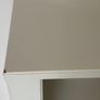 White/ cream ikea Bookcase with ticking backing Image 3