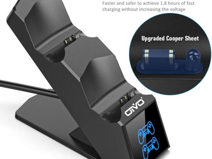 OIVO PS4 Controller Charger, 1.8H Fast PS4 Charging Dock for Sony Playstation 4 Controllers, Playstation 4 Controller Charger for Playstation4 / PS 4 /Slim/Pro Controller