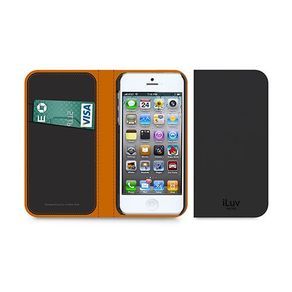 iLuv iPhone 5, 5s Genuine Leather Wallet Case