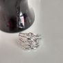 Platinum Plated Crystal Ring Image 4