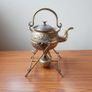 Vintage Brass Spirit Kettle on a stand  Height 31cm Image 4