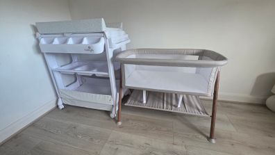 Baby changing unit & baby crib bundle