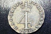 Silver George 111 Maundy 4pence 1800