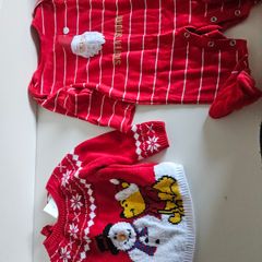Baby disney Santa jumper and sleepsuit 3-6 months