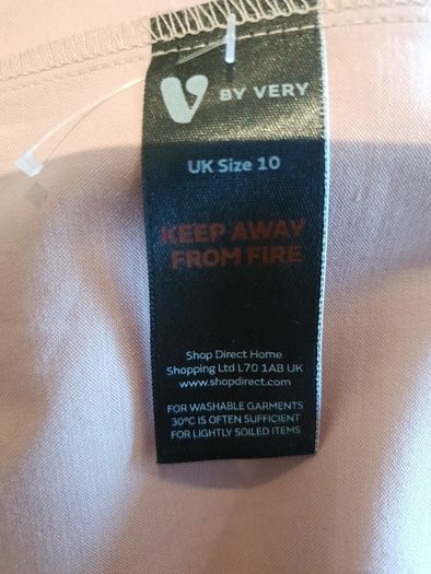 V by Very blush pink/beige wrap skirt size 10 bnwt
