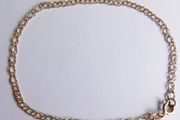 Vintage Solid 9ct Yellow Gold 375 Fancy Link Bracelet. Length 8" - 1,2g