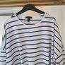 Navy/white striped top Image 3