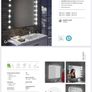 Hollywood LED mirror lights , IP44 , 60cm & 80cm long Image 2