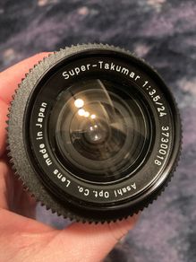 Asahi Pentax Super Takumar 24mm F3.5 with Extras