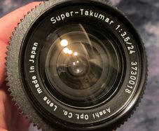 Asahi Pentax Super Takumar 24mm F3.5 with Extras