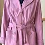 Dusty Pink Belted Jacket, Lightweight Spring Coat, Embroidered Detail, Chic Women's Blazer Size XL/XXL Image 2
