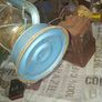 Vintage Blue Kerosene Hurricane Lantern, Postage available or Collection Image 5