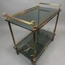 Hollywood Regency Brass & Glass Bar or Drinks Trolley Image 2
