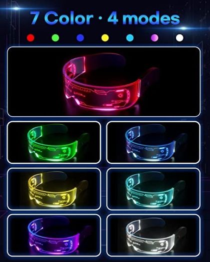 LED Visor Glasses - Luminous Futuristic Flashing Glasses (FREE POSTAGE)