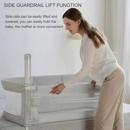 3-in-1 Baby Bassinet / Bedside Sleeper with Mattress & Bedding
