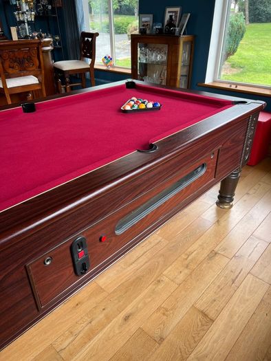 Beautiful Pool Table - 7 foot with coin mechanism