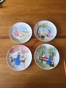 Set of 4 rare Paul Costello.plates.