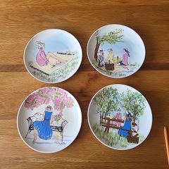 Set of 4 rare Paul Costello.plates.