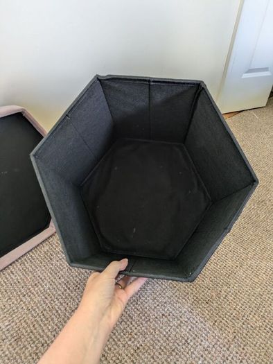 pink storage box/bench