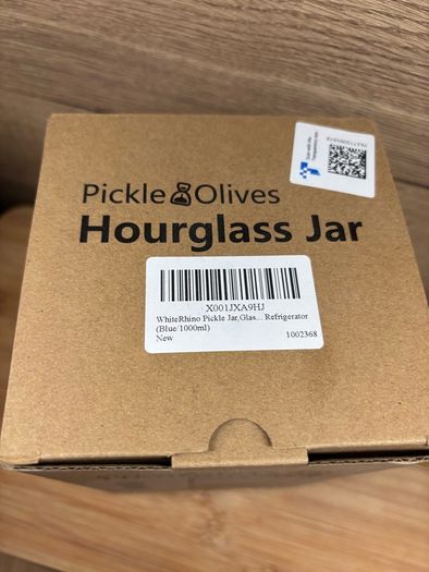 Glass Pickle Jar with Strainer Flip, Pickle Container with Lid,Olives Hourglass Jar,Pickle Juice Separator jar 1000ml