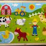 Melissa &Doug educational frame + Old McDonnald wooden puzzle Image 2