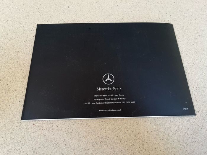 Mercedes SLR Sales Brochure
