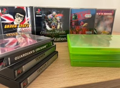 x10 PS1 games, including GTA: London, Blaze & Blade, and Guardian's Crusade