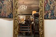 FLASH SALE ! Was 495 Now 375 ! Beautifully Carved Giltwood Freestanding Mirror
