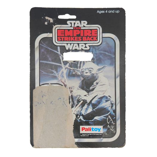 Star Wars Vintage Yoda Palitoy ESB Card Extra Snake Cane Variant 1980