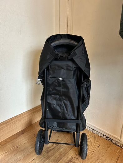 IKEA shopping trolley on wheels - black